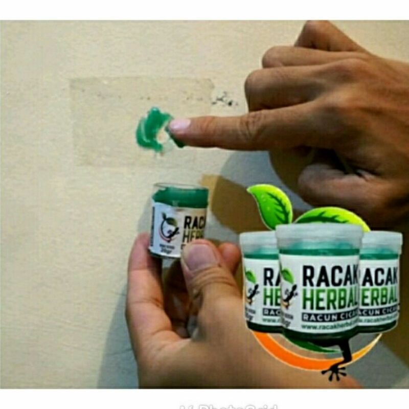 RACUN PEMBASMI CICAK/TOKEK  RACAK HERBAL 20GR (Free Masking Tape Untuk Pembelian 2 PCS)