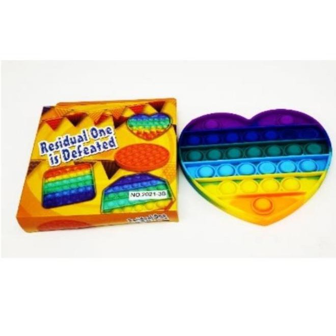 Pop It Fidget Toy READY Rainbow Mainan Anak Penghilang Stress