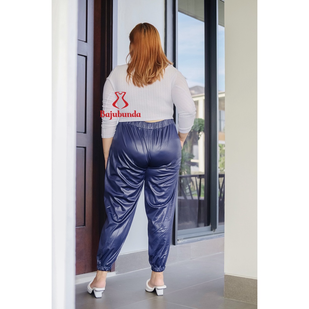 CELANA PANJANG JUMBO BIG SIZE KULIT WANITA PANTS KULIT