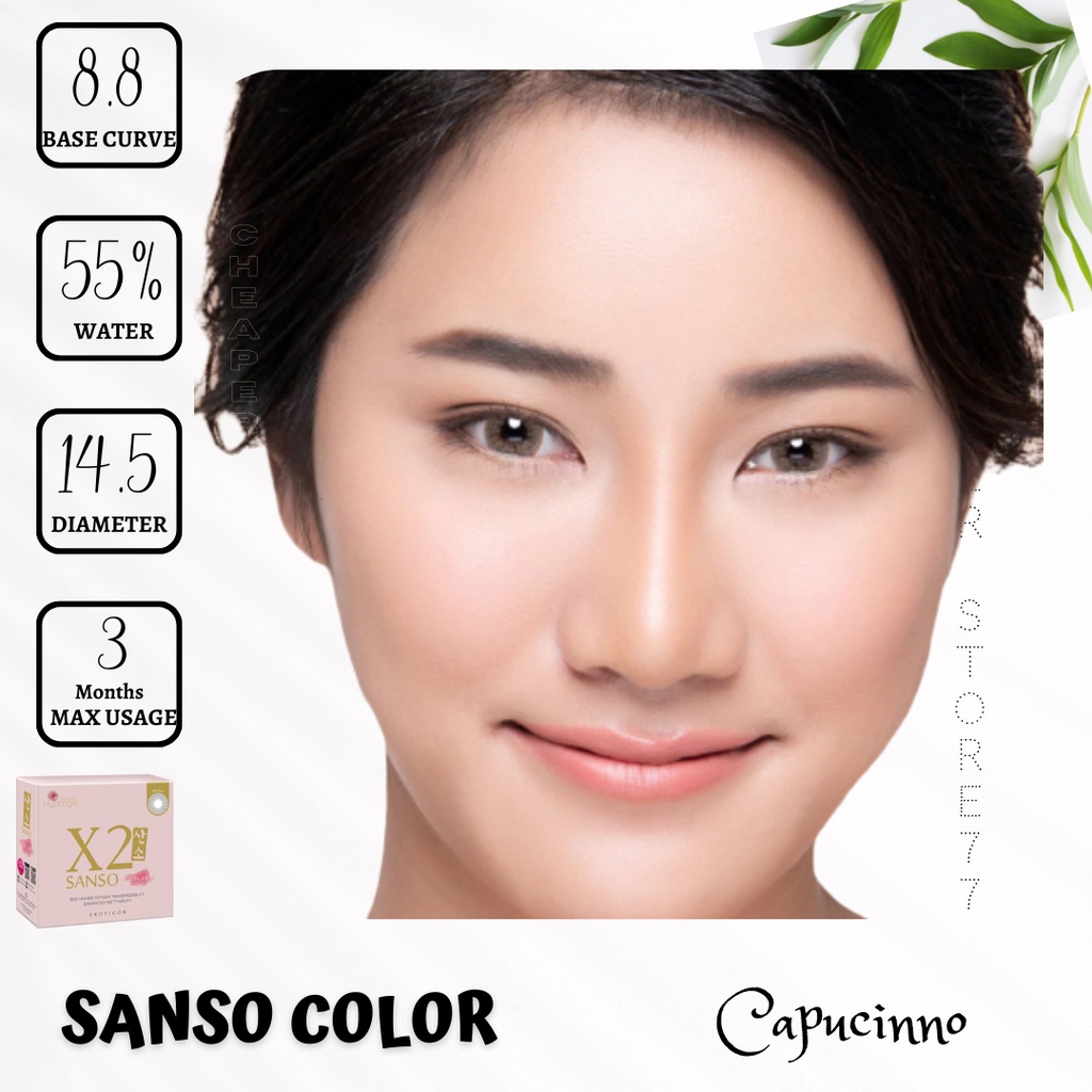 SOFTLENS X2 SANSO COLOR 14.5 HYDROGEL MINUS 0.50 sd 2.00