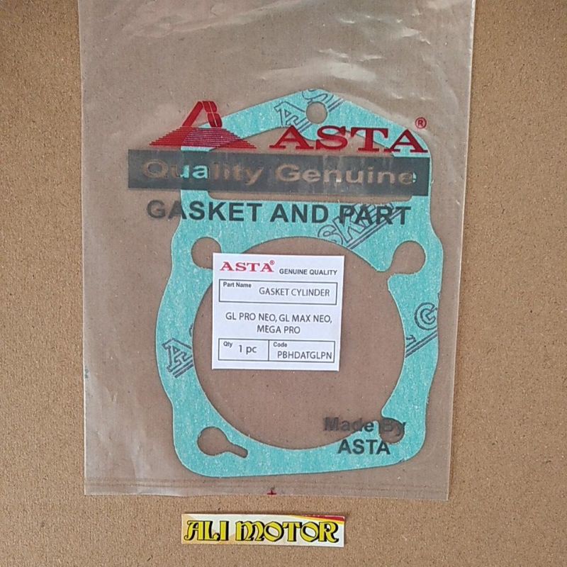 Packing gasket cylinder boring blok bawah ( KERTAS ) GL pro neotech GL max megapro ori ASTA