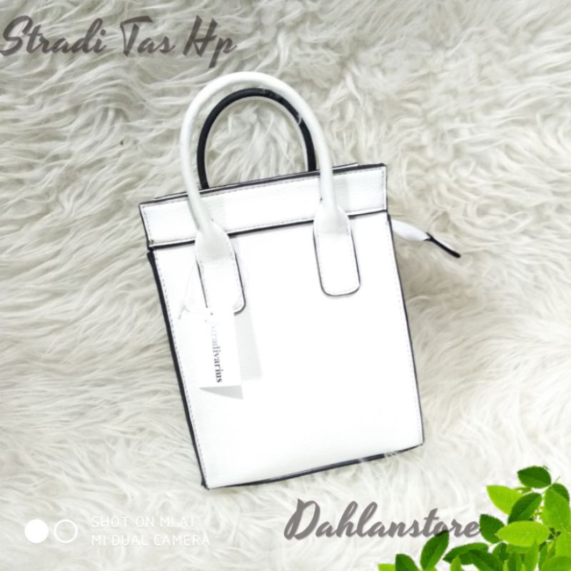 Stardi Tas HP [ White / Putih ] Tas Import Wanita Fashion Kulit Jeruk Grosir Lucu Bagus Imut Keren