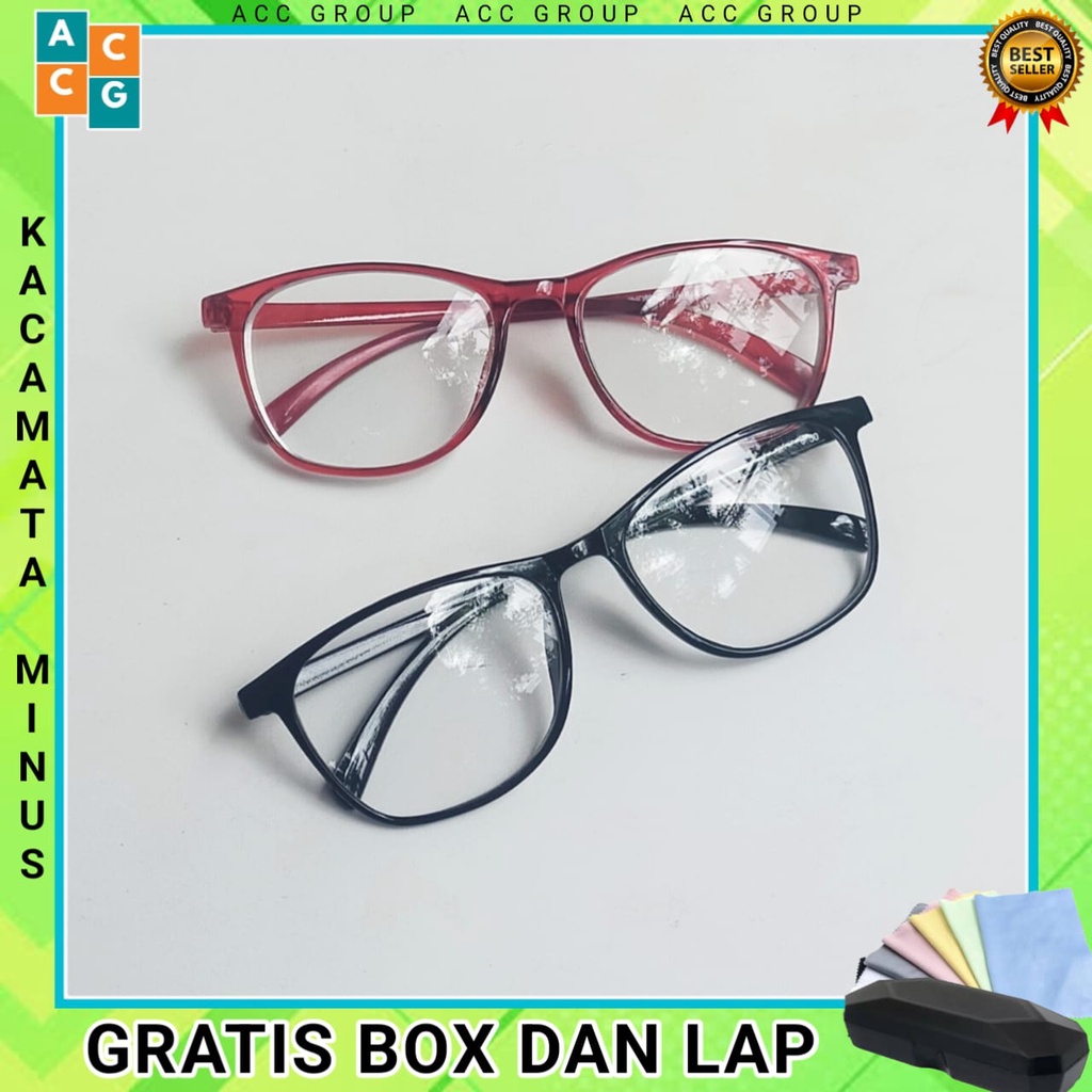 ACCG KACAMATA MINUS JARAK JAUH MODEL RETRO VINTAGE UNISEX SUNGLASSES UKURAN 0.50-4.00