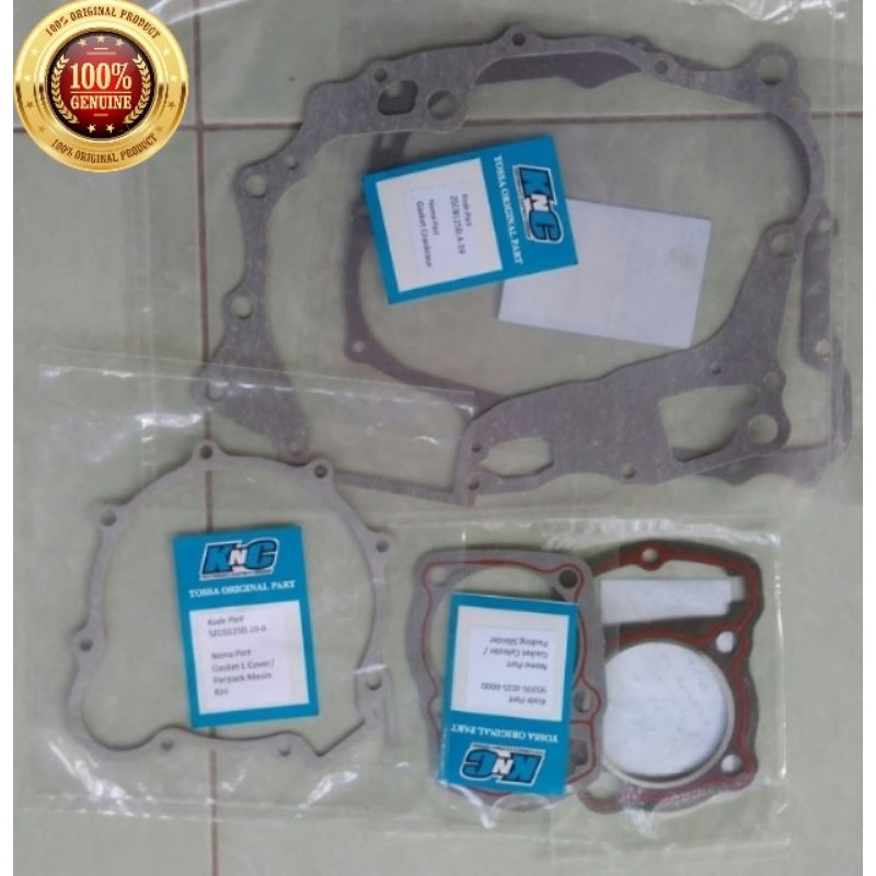 Paking gasket fullset top set motor roda tiga tossa hercules original.