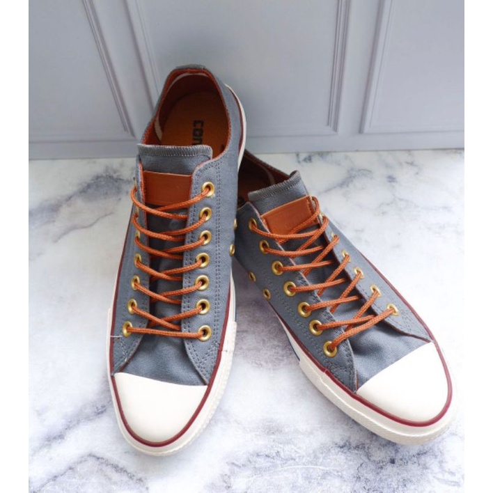 converse low tan grey