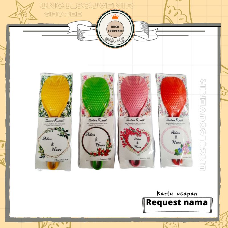 CENTONG NASI SOUVENIR PERNIKAHAN/CINDERA MATA DAN KARTU UCAPAN PERNIKAHAN