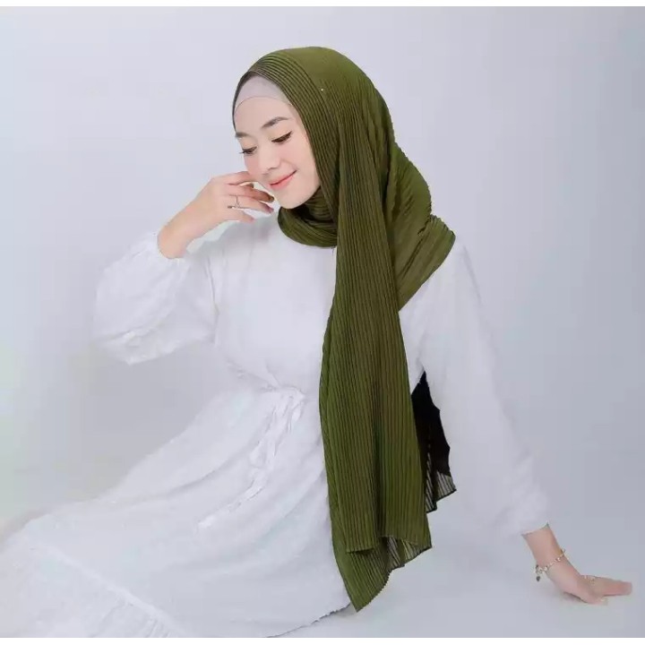 pashmina plisket ceruty baby doll lidi/kerudung/pashmina plisket/jilbab/hijab terpopuler 2021