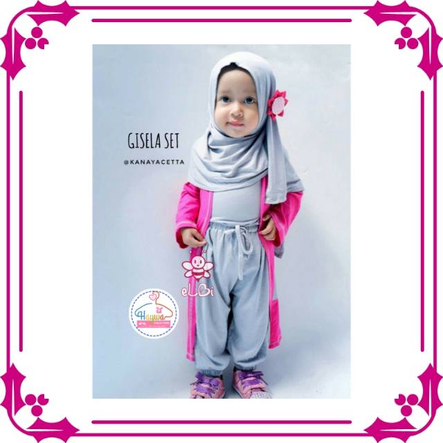 Baju muslim anak perempuan | setelan anak perempuan | fashion anak perempuan