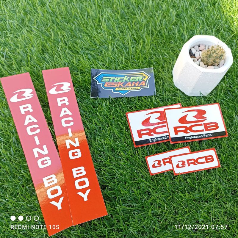 Stiker Skok RCB Racing Boy Shock Tabung