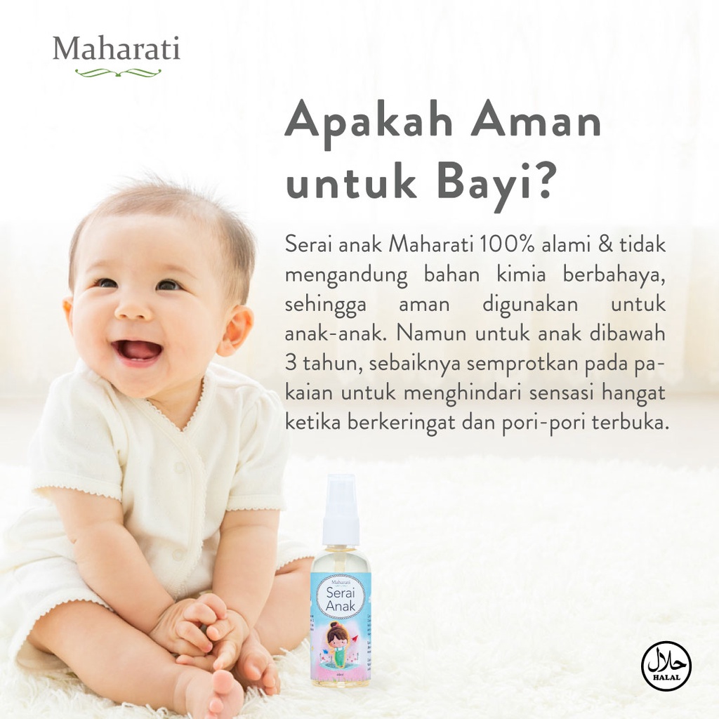 Maharati Serai Anak 250ml | Anti Nyamuk dan Serangga Anak Alami