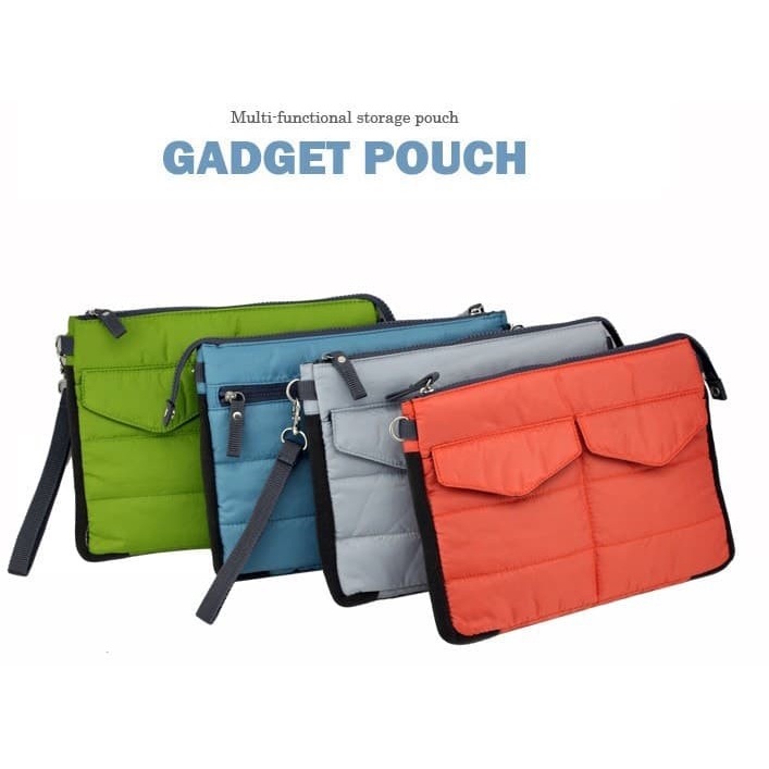 Gadget Pouch Organizer Tas Dompet Tablet HP Ipad Serbaguna