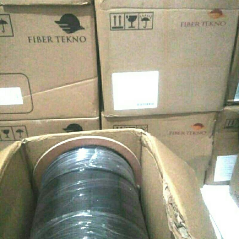 kabel DC fiber optic 2core 3seling 1000m merk fiber tekno