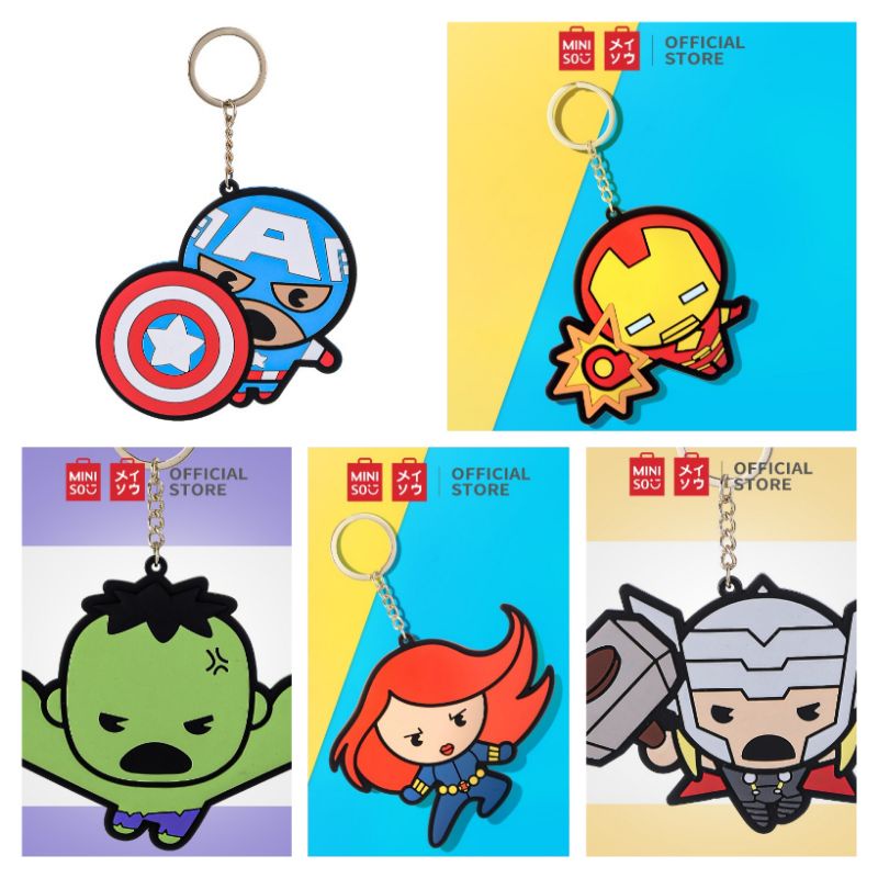 Gantungan Kunci mirror edisi Marvel Miniso- Spiderman