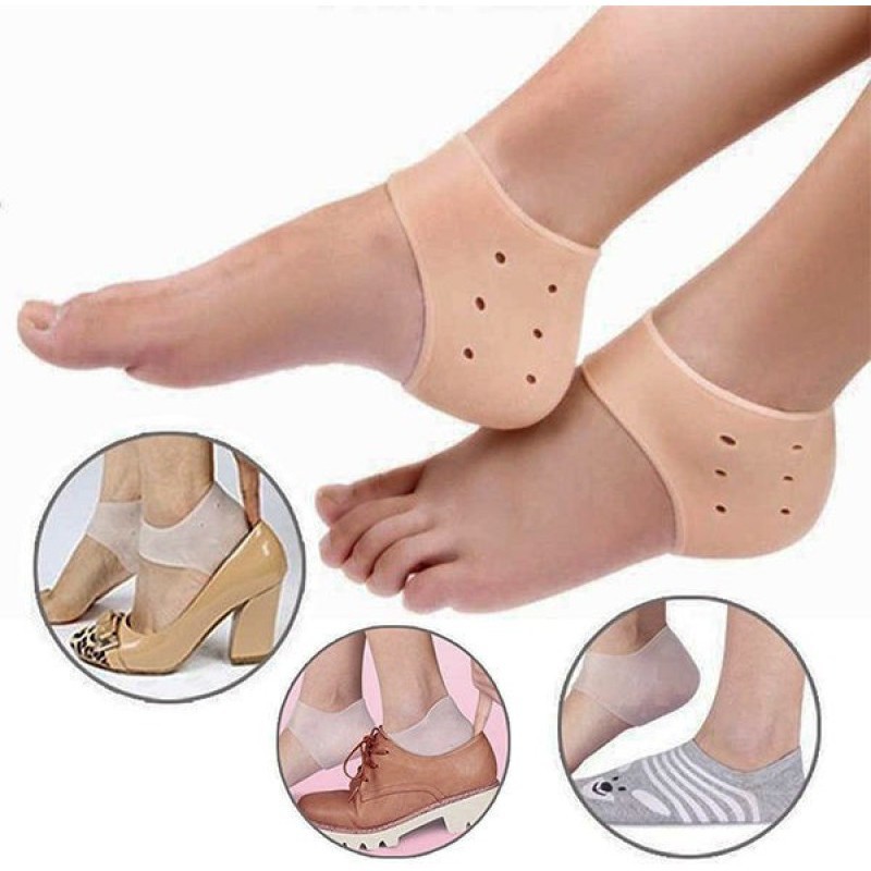 Silikon Pelindung Tumit Kaki Silicone Soft Gel Heel Protector Pelindung Engkel Sepasang 2 pcs