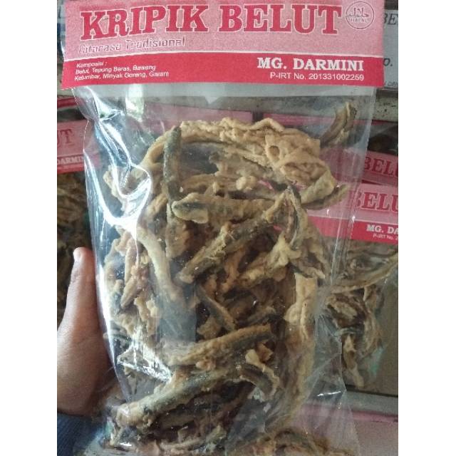 

keripik belut kemasan 250gr