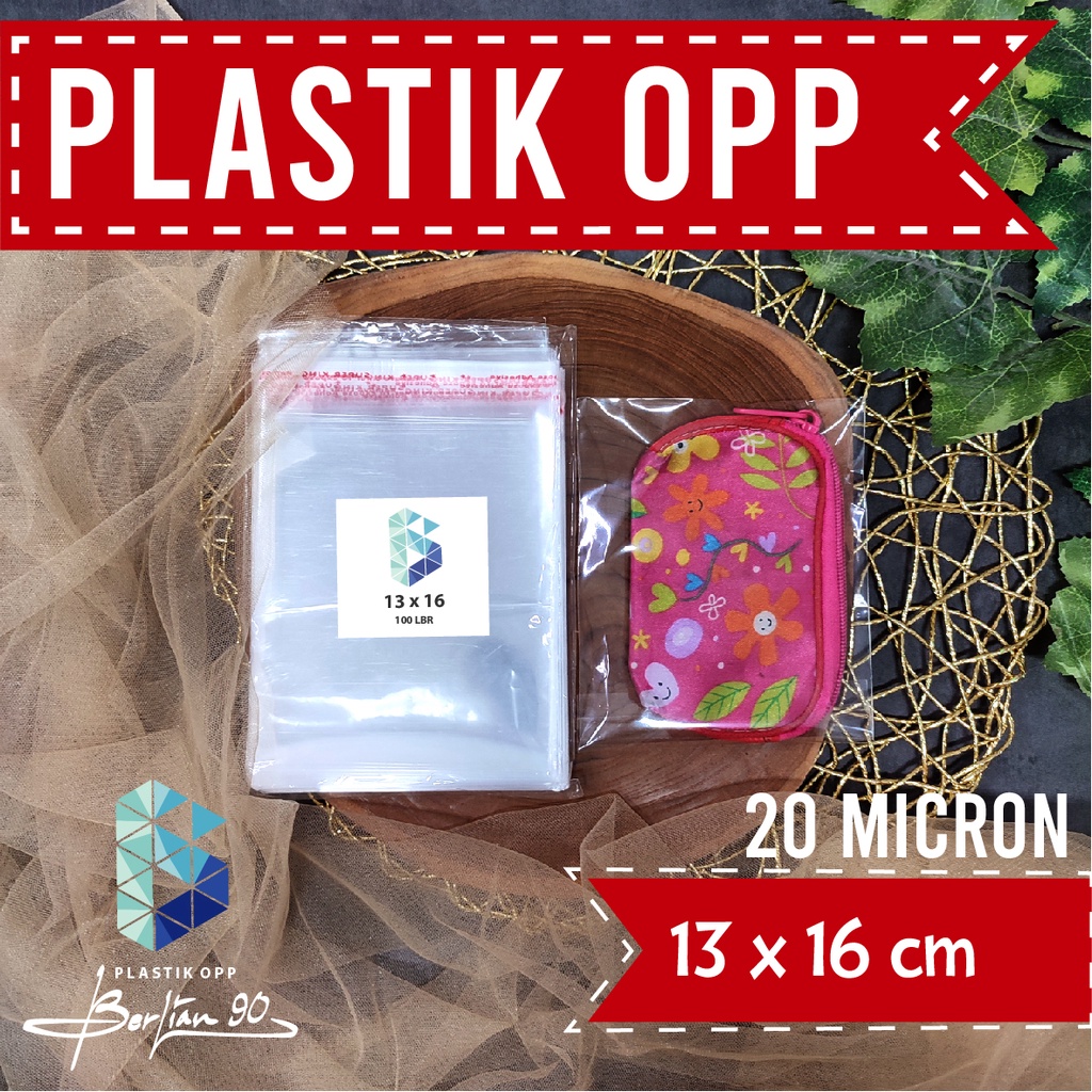 Plastik Opp 13x16 cm Plastik Seal Plastik Opp Lem Tebal 20 Micron