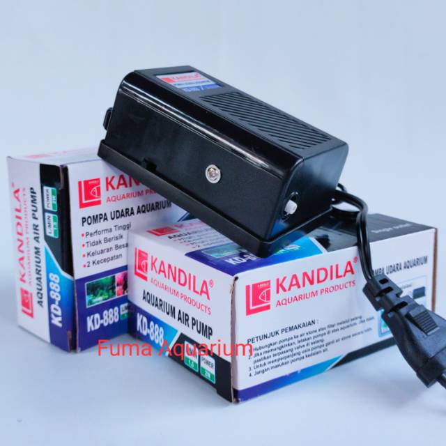 KANDILA KD 888 Pompa Airpump Aerator 1 lubang Pompa Gelembung Udara Oksigen Aquarium Aquascape