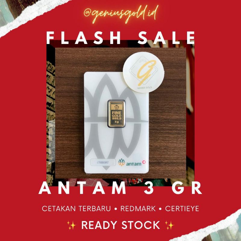 Emas Antam 3 Gram / 3 Gram Antam / Emas 3 Gram