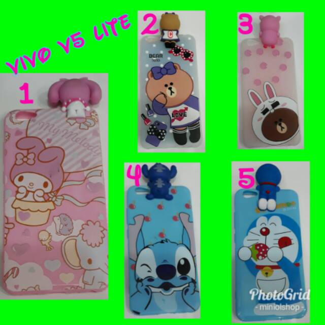 (Vivo v5 lite)silicon/softcase boneka intip