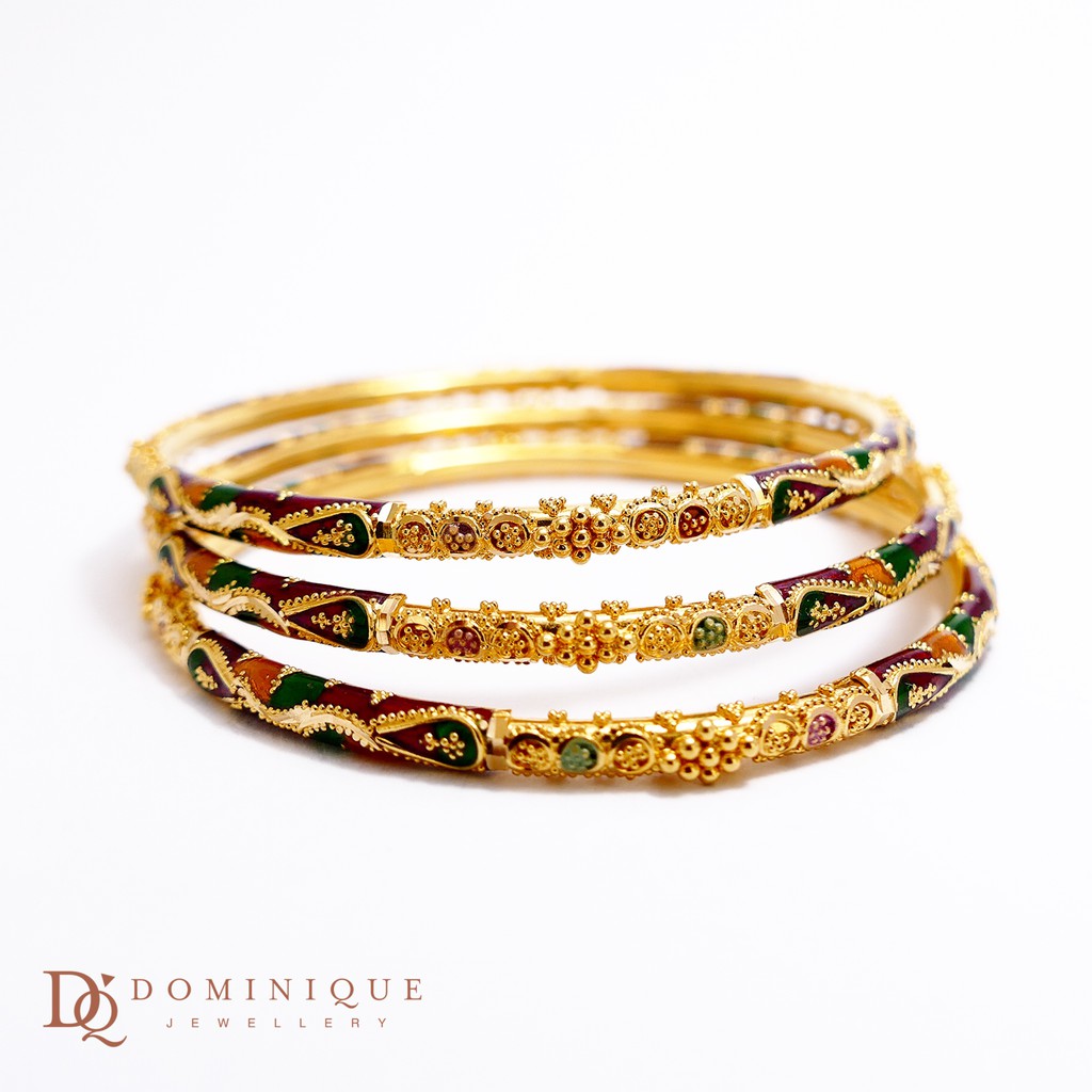 

Dominique Jewellery-Gelang Dubai Standar Internasional 91,6% DQG 5852