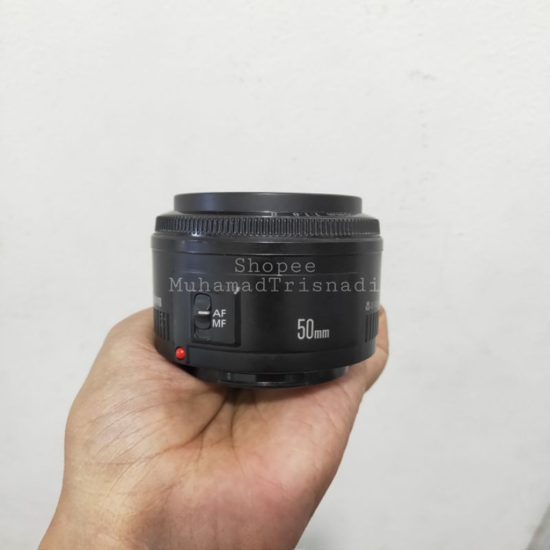 Lensa Fix DSLR Canon 50mm F1.8 Hitam Murah For 1300d 1200d 1100d 700d 650d 600d 550d 80d 70d 60d 5d