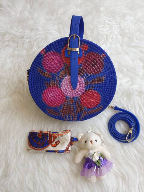 TAS IMPORT JAKARTA JELLY ROTAN MATTE diameter 19cm