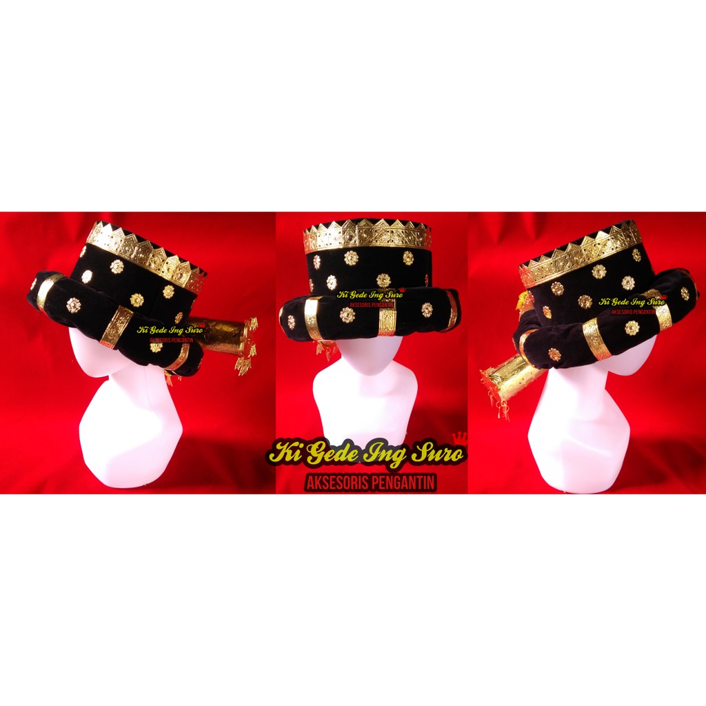 Mahkota Bulang Adat Mandailing/ Tapanuli Selatan Medan Sumatera Utara/ Topi Pengantin Laki-Laki Pria