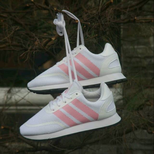 Sepatu Kids Anak Adidas N5923 Original "White Pink"
