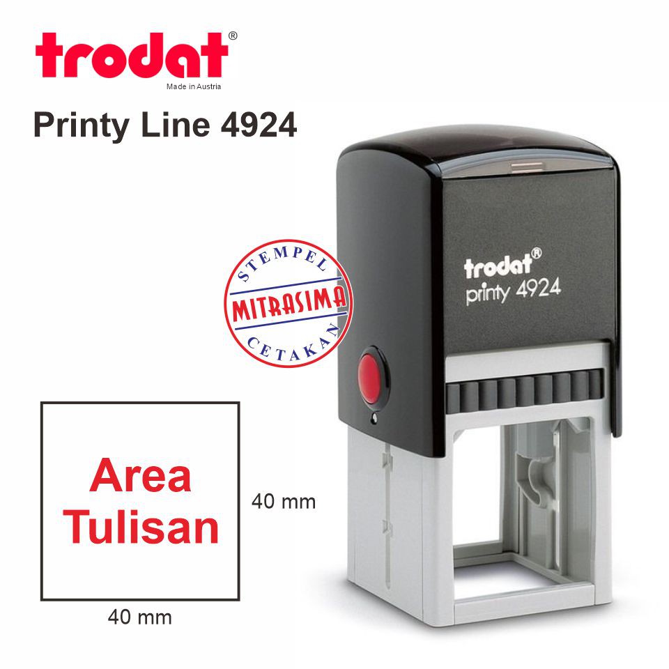 

Stempel Trodat 4924 ( Model Bujursangkar )
