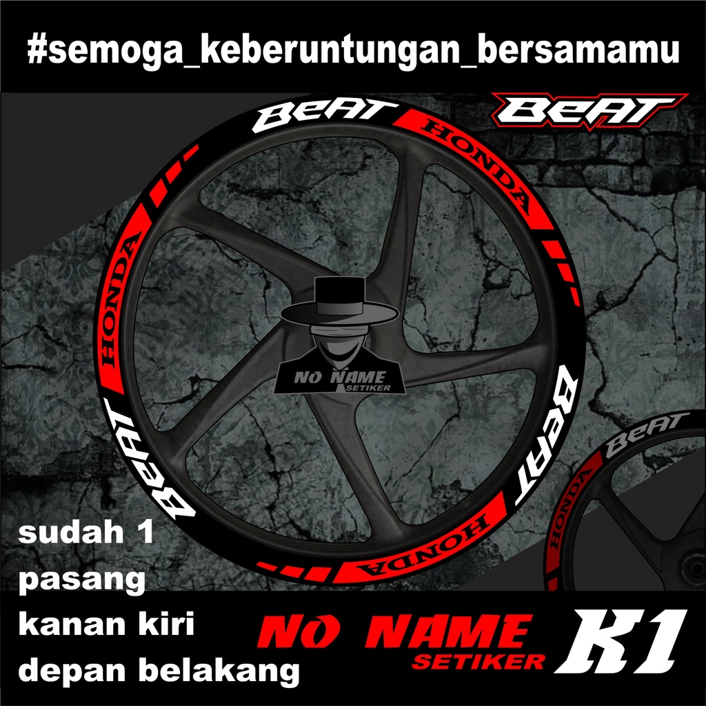 stiker velg sticker velk stiker cutting velk (k1) honda beat fi esp delux