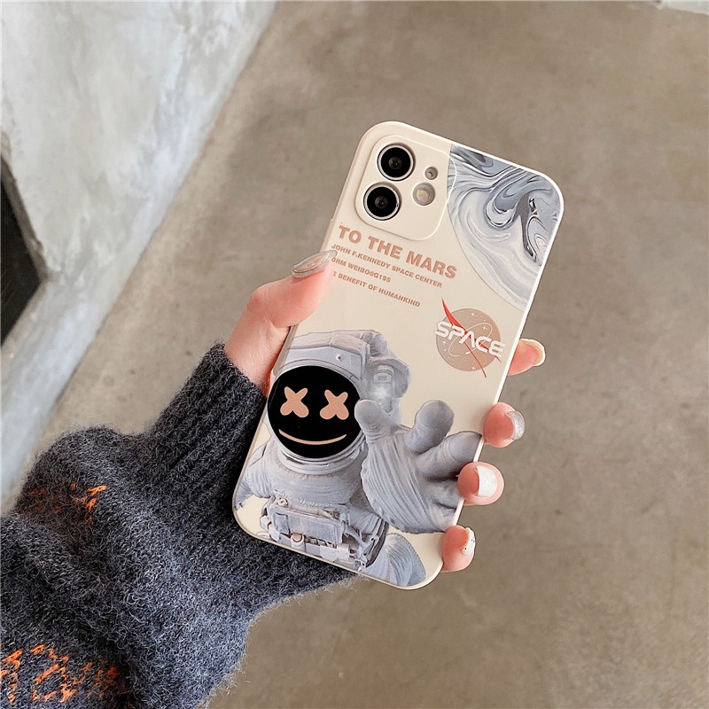 Casing Vivo Y11 Y20 2021 Y33s Y17 Y53S Y12 Y15 Y20i Y20s Y21T Y50 Y30 Y30i Motif astronaut