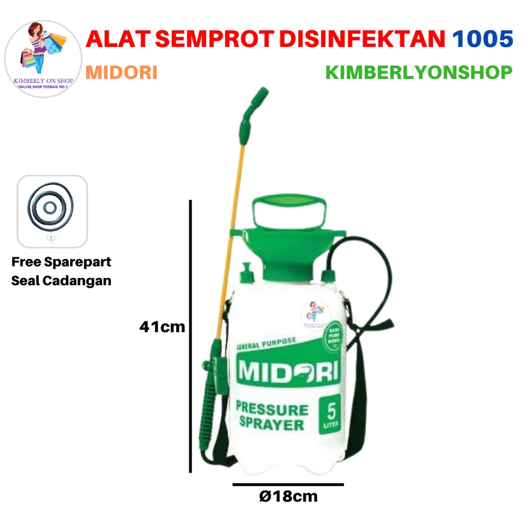 Alat Semprot Disinfektan Tanaman Bertekanan Midori 5 Liter 1005 MDR