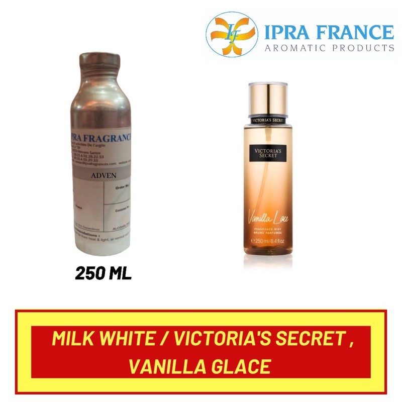 BIBIT PARFUM MILK WHITE / VICTORIA'S SECRET , VANILLA GLACE 250 ML BY IPRA FRAGRANCE