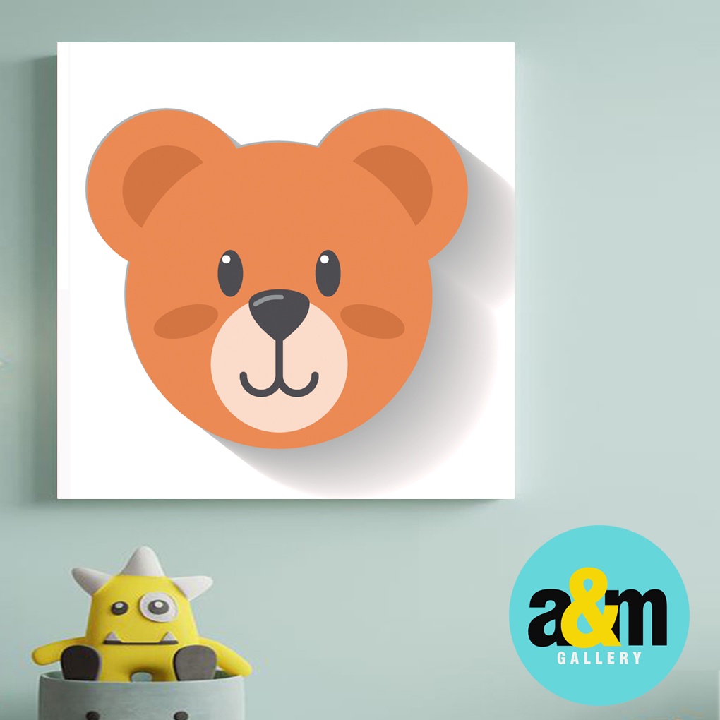 Hiasan Dinding Kamar Bayi ( 20 X 20 ) Pajangan Anak Dekorasi Bayi Wall Decor Tema BINATANG - A&amp;M