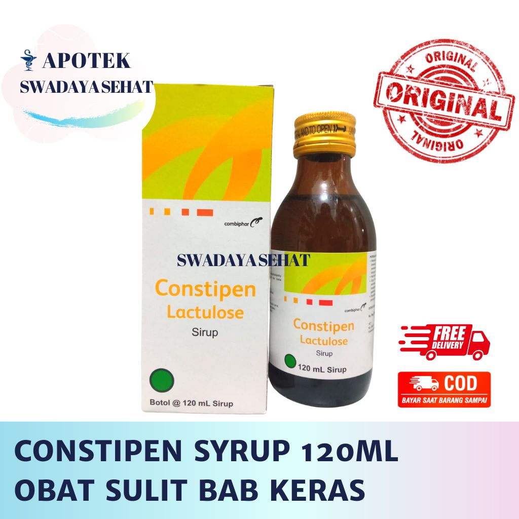 CONSTIPEN SYRUP 120ML - Obat Konstipasi Sulit BAB Keras Buang Air Besar Lactulose Laktulosa