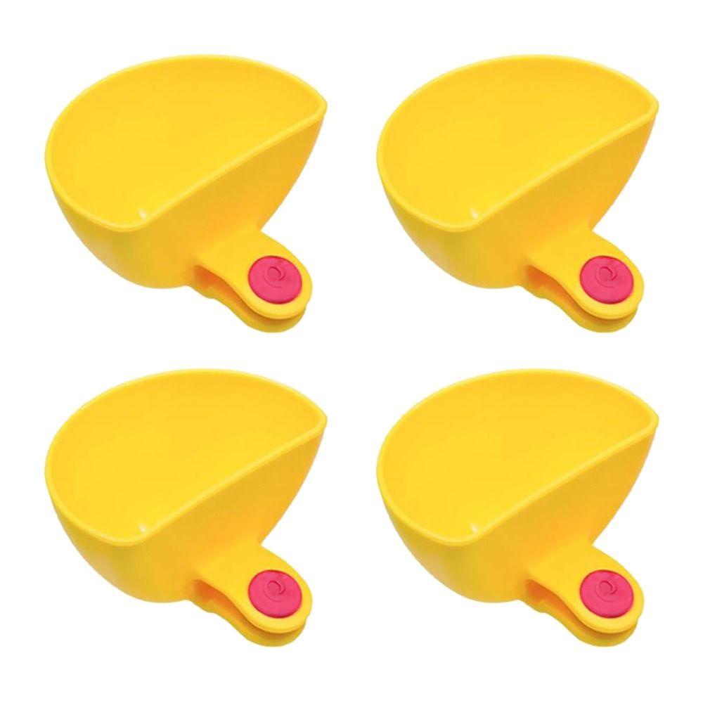 Solighter 4Pcs Tempat Saos 4Pcs Tempat Dip Wadah Saus Mangkok Klip on