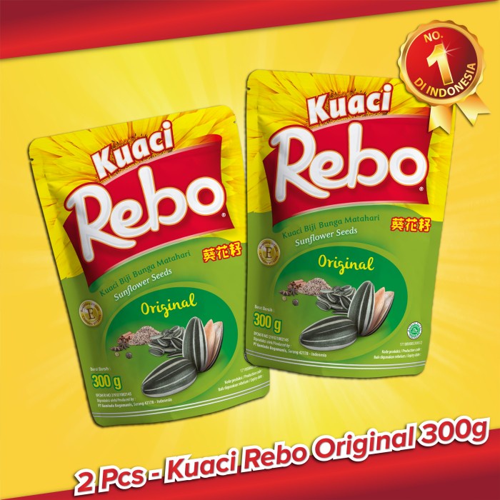 

✨COD✨ Rebo Kuaci Bundling 2 PCS - Varian Rasa Original 300 Gram