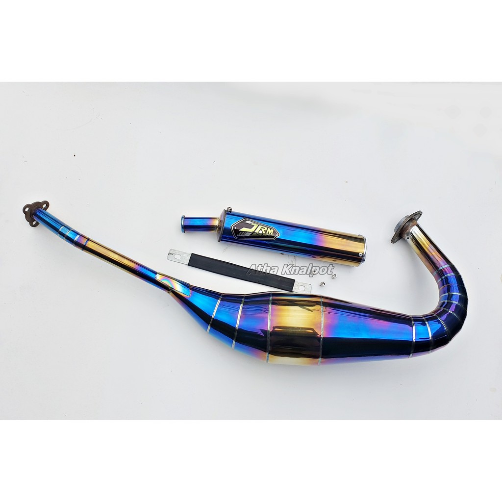 Knalpot JRM Ninja R RR SS 2Tak 150 Bluemoon Stainless