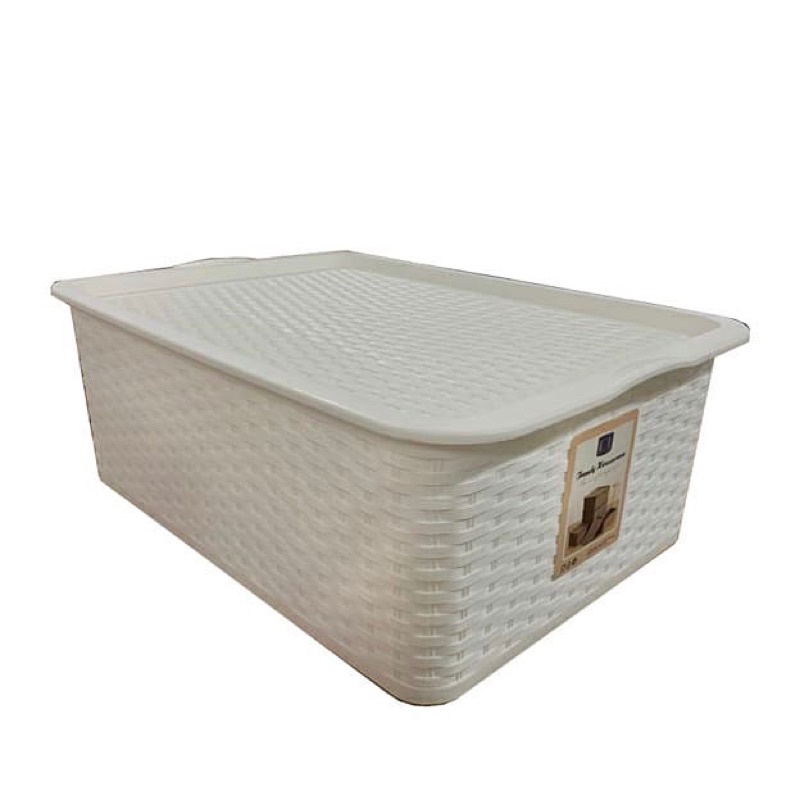 Storage Box Serbaguna, merek: LOJI, model: HX 0026506, size (Medium): P 41.5 cm x 30 cm x T 15.5 cm