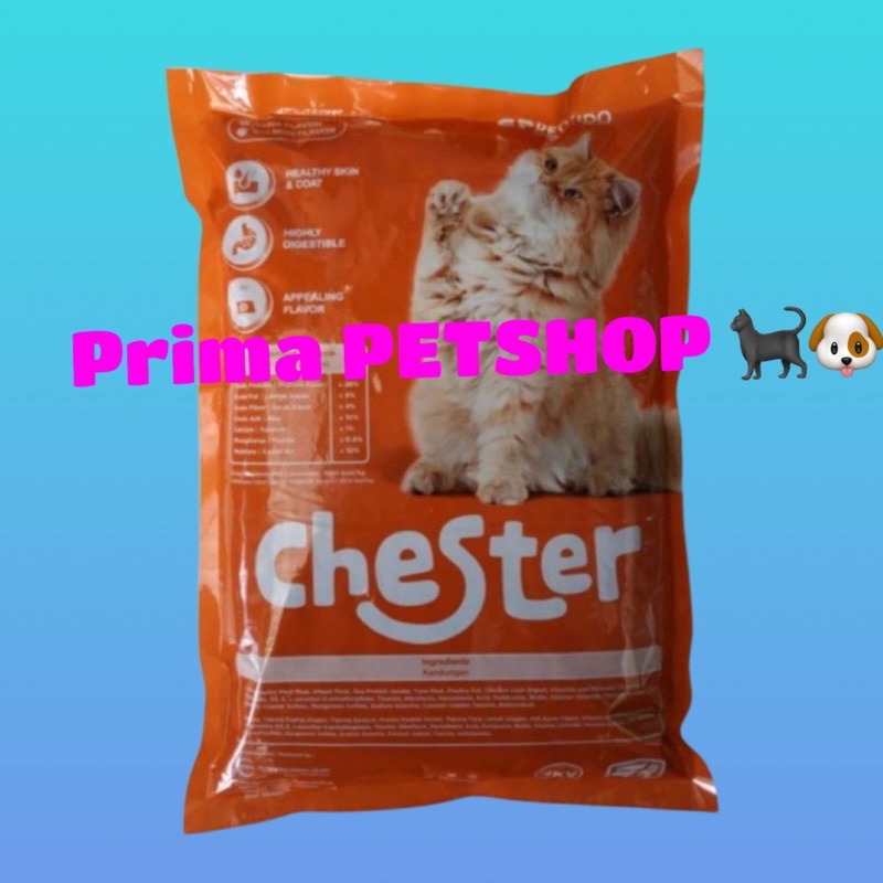 Chester Tuna Cat Food 1kg makanan kering kucing