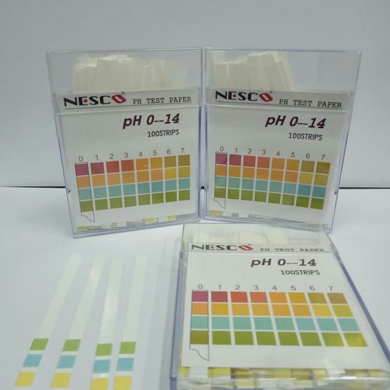 Kertas PH air / paper PH / lakmus PH / alat ukur kadar air 0-14 Nesco