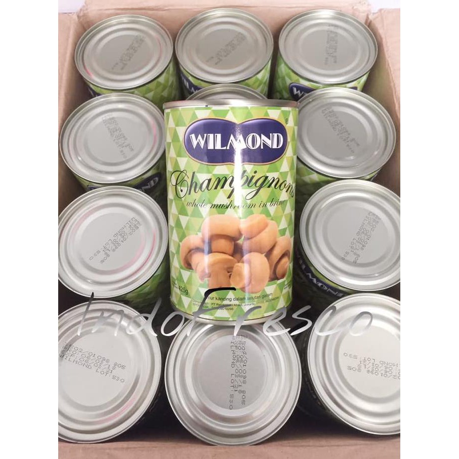 

TERPOPULER Wilmond Jamur Kaleng- Mushroom Canned 425g- 1Dus KHUSUS GOSEND MURAH