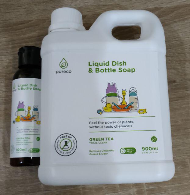 Pureco Dish Wash & Bottle Soup - Liquid Detergent Sabun Cuci Botol / Pakaian Bayi