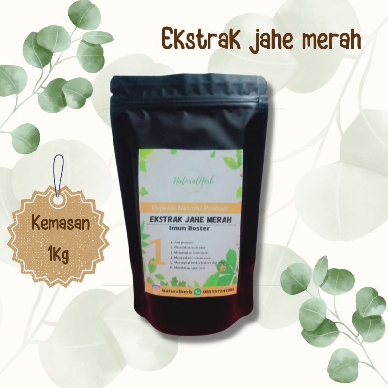 

ekstrak jahe merah (kemasan 1kg)