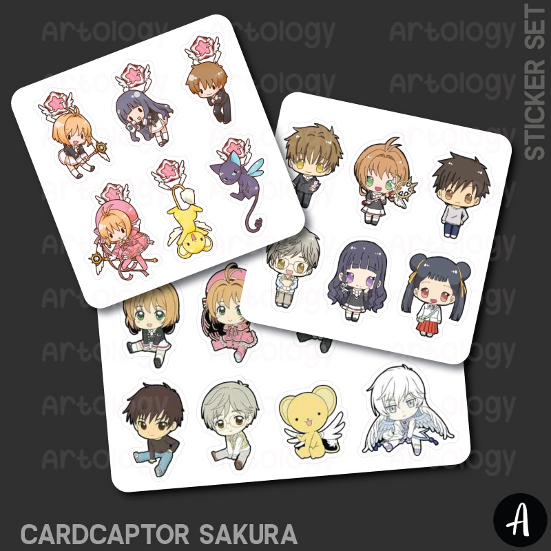 

Set Sticker Cute Chibi CardCaptor Sakura CCS Anime Planner Jurnal DIY Lucu Imut Stiker Label Tahan Air Water Resistance Stiker