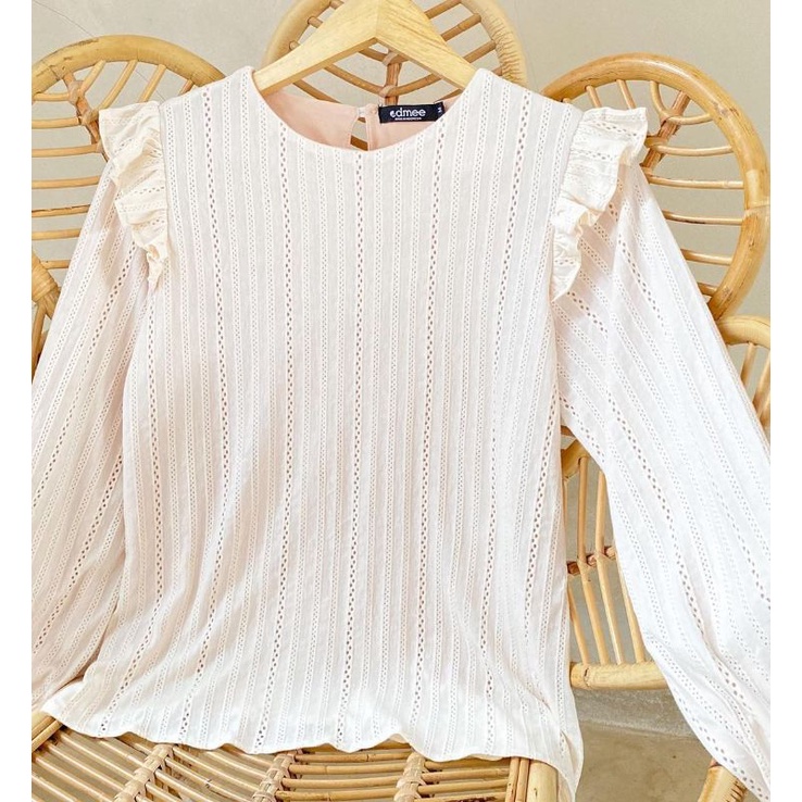 Lily Blouse by edmee outfit READY STOCK