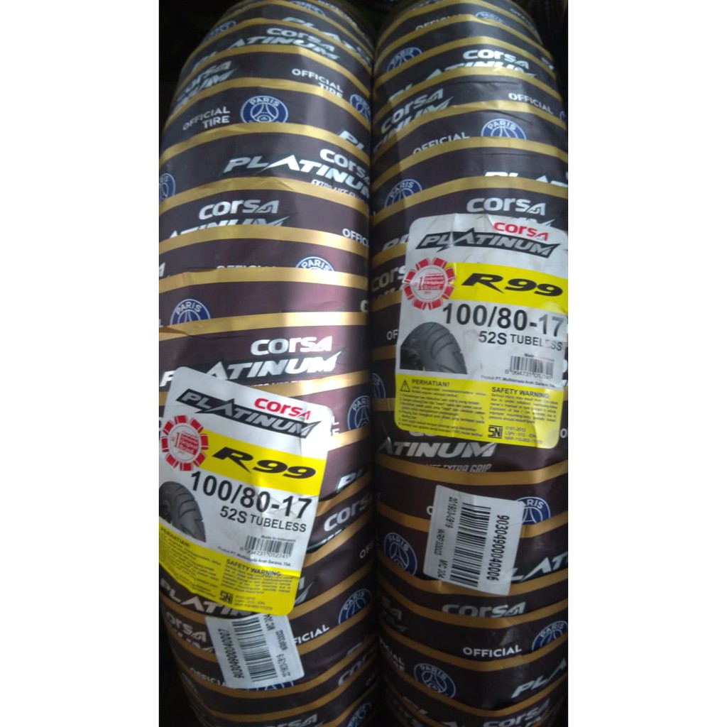 Ban Corsa Platinum R99 100 80 Ring 17 Tubeless