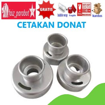 CETAKAN DONAT BULAT ALUMUNIUM TEBAL ANTI KARAT FOOD GRADE/ LOYANG DONAT BULAT / CETAKAN DONAT UKURAN