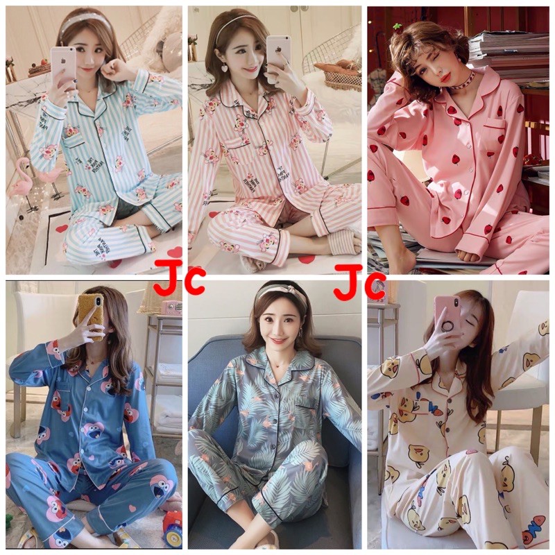 JC Piyama Premium PP / Piyama wanita Import mewah / Piyama wanita terbaru lekinian