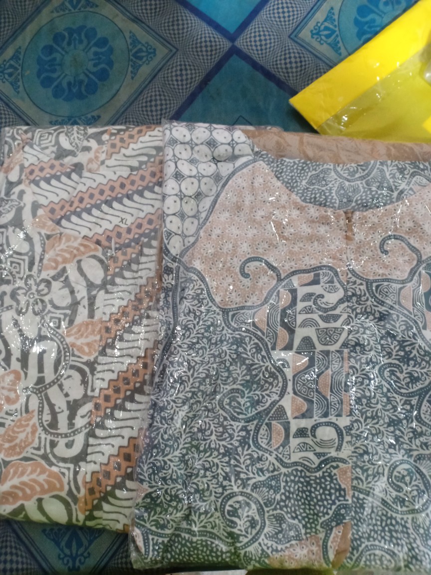 Tey-17 Batik Wanita Asj Sa Hrb026 Kenongo Kemeja Tosca Pendek
